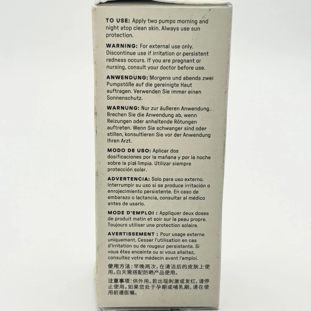 U Beauty Resurfacing Compound 15ml 0.5oz Retinol Vitamin C Siren Capsule Italy